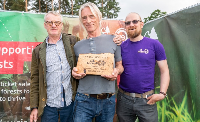 Paul Weller honoured by Forest Live