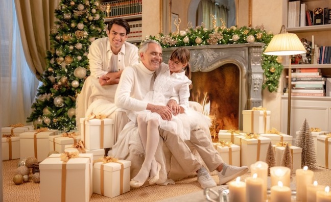 Andrea Bocelli teams up with son and daughter for Christmas album 
