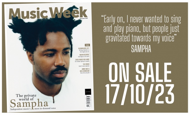 Sampha covers the November edition of Music Week 