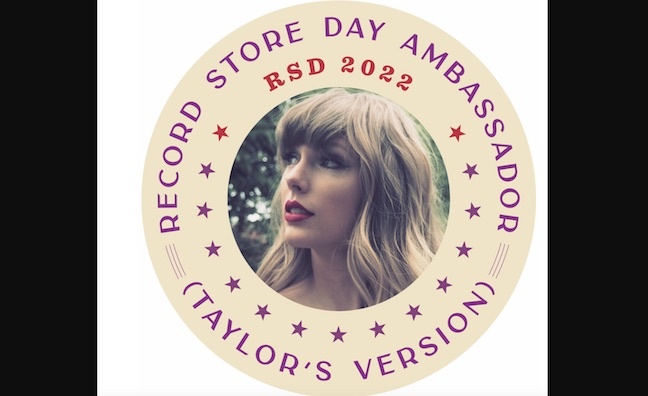 Taylor Swift named as Record Store Day 2022 global ambassador