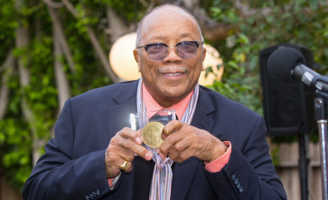 Quincy Jones receives Sacem medal