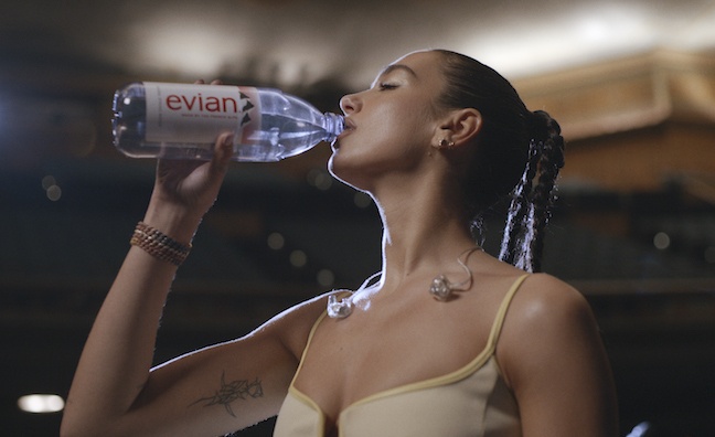 Dua Lipa launches Evian campaign featuring a capella performance of Levitating