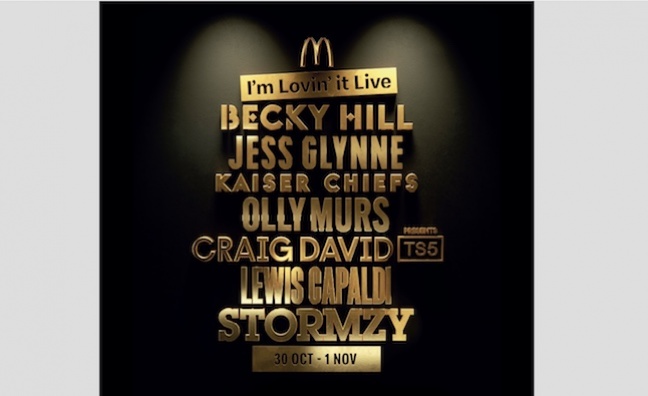 McDonald's serves up online music event with Stormzy, Lewis Capaldi and Jess Glynne