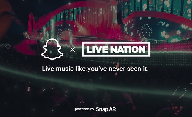 Snap teams with Live Nation on augmented reality experiences