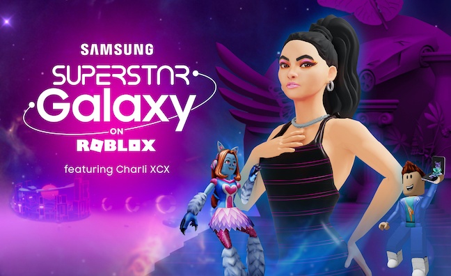 Charli XCX enters Roblox metaverse in Samsung Superstar Galaxy