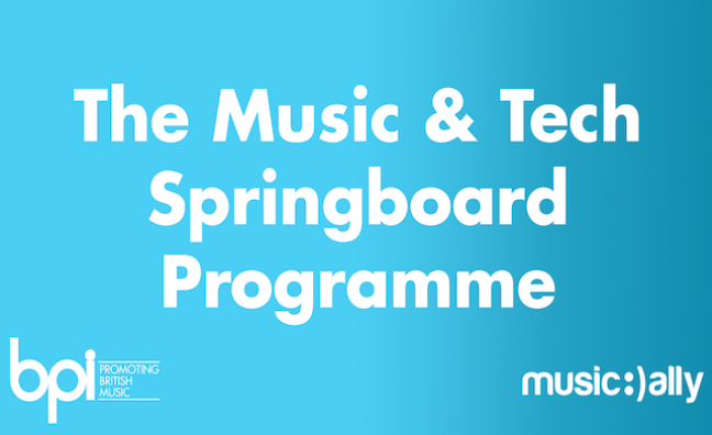 BPI's Music & Tech Springboard Programme to offer AAA pass to the music industry for start-ups