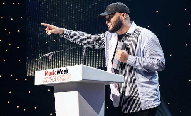 Andre Carroll praises 'global artist' Koffee at Music Week Awards