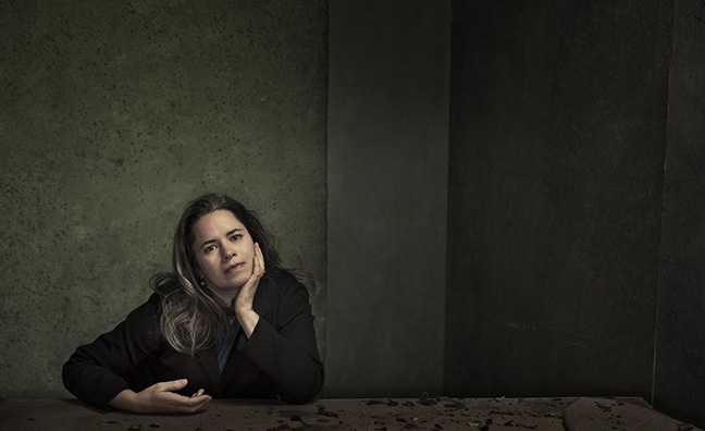 Downtown signs Natalie Merchant

