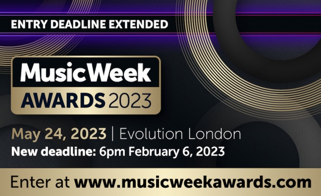 Music Week Awards 2023 entry deadline extended for one week