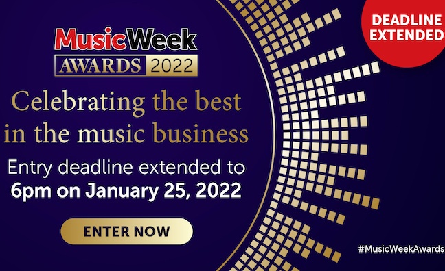 Music Week Awards 2022 entry deadline extended