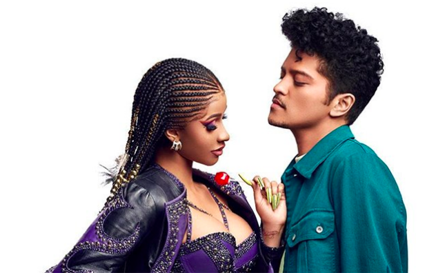 Cardi B & Bruno Mars could hit Top 10 with Please Me