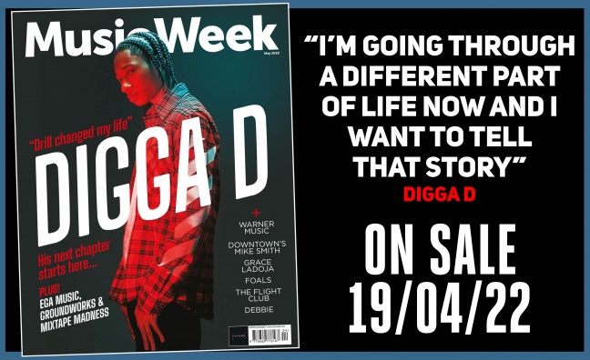 Digga D covers the new issue of Music Week