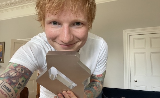 Ed Sheeran lands 10th No.1 single with Bad Habits