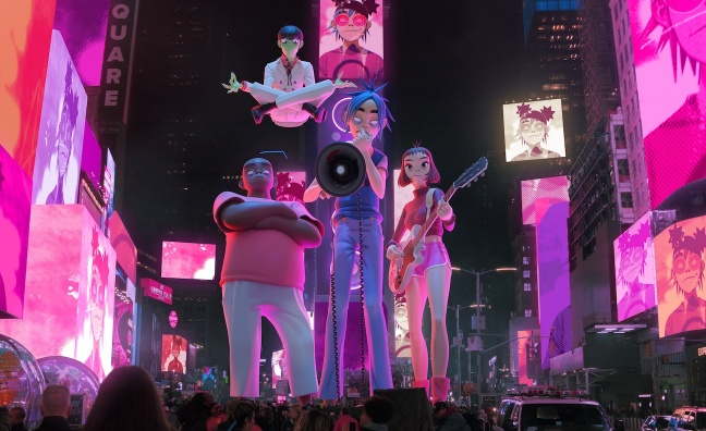 Gorillaz to transform Piccadilly Circus and Times Square with immersive AR performances