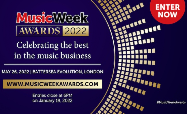 Music Week Awards 2022: One week to go until deadline for entries