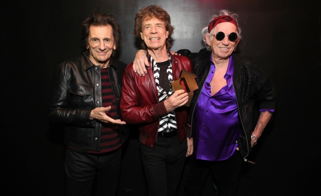The Rolling Stones honoured with BPI BRIT Billion Award