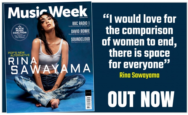 Rina Sawayama covers the September issue of Music Week