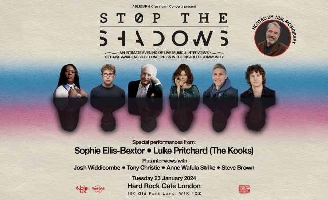 Sophie Ellis-Bextor & Luke Pritchard to perform at Able2UK's Stop The Shadows event 2024